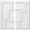 Ekena Millwork Knox Architectural Grde PVC Contemporary Ceiling Medallion, Two Piece, 30"OD x 3"ID x 10 1/2"C x 1"P CMP30KX2-03000 - alternate 1